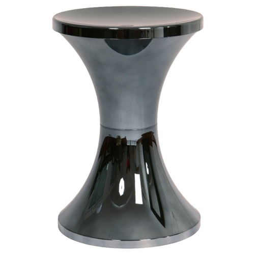 Chrome noir sur tabouret